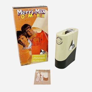 RARE Vintage 1980s Merri-Mix Pop Maker Original Box *READ* Soda England Ad Bar